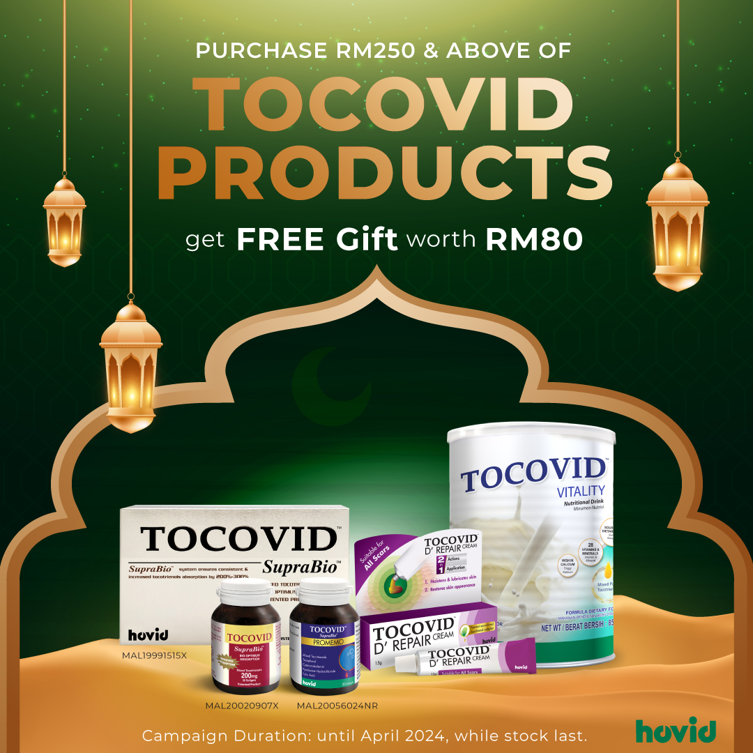 Free Tocovid Vitality 850g w purchase RM80